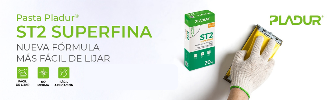 Nuevas Pastas Pladur® ST2 SUPERFINA y ST30 : lijado perfecto en menos tiempo