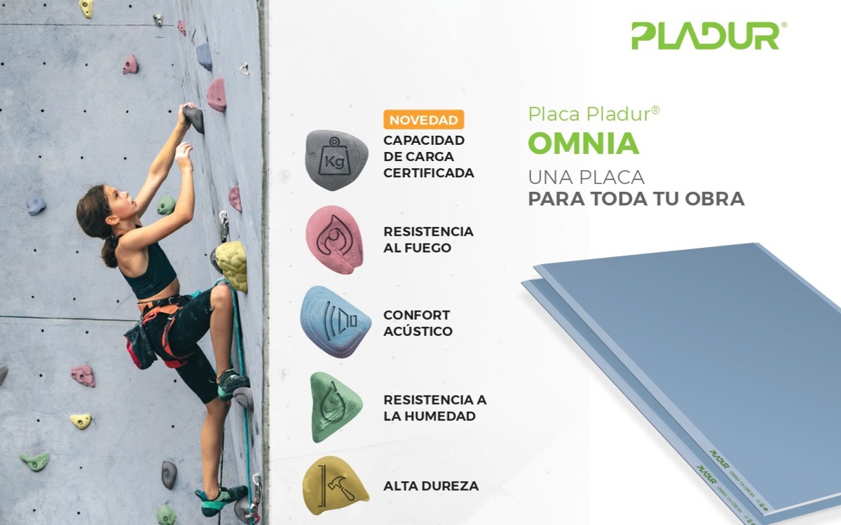 La Placa Pladur® OMNIA ahora con alta capacidad de carga certificada