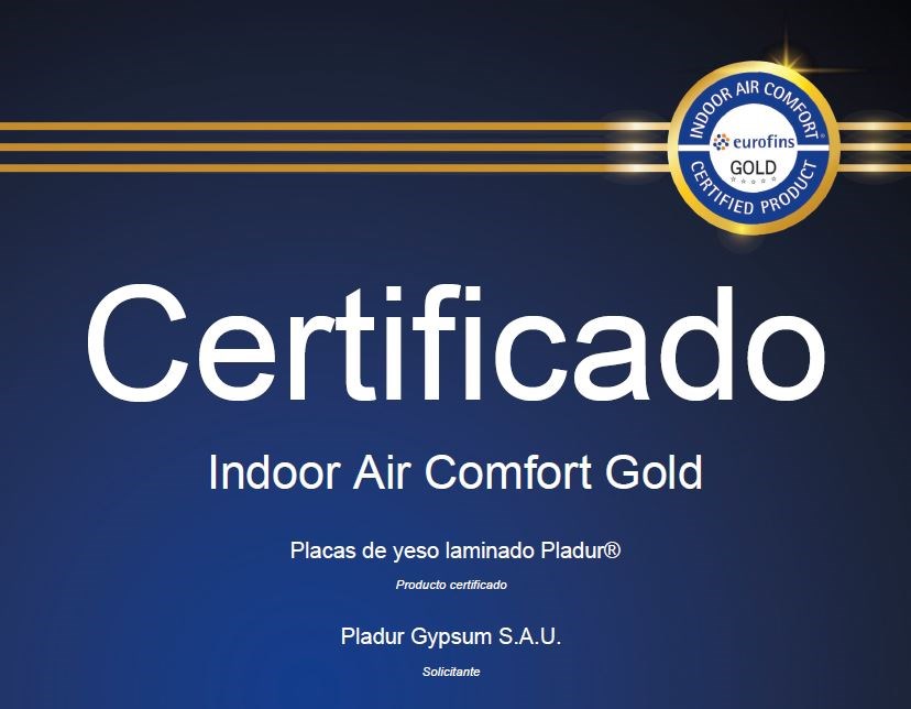 Pladur® obtém a certificação IAC Gold da Eurofins